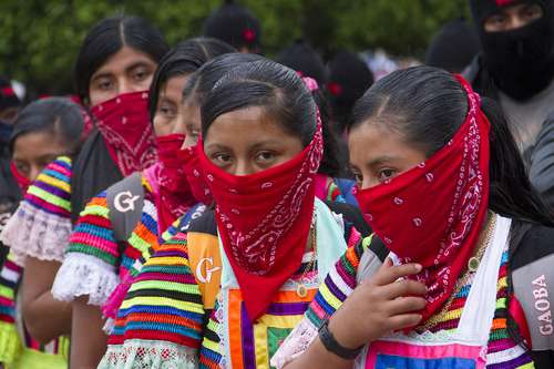 Women and Youth in the EZLN March