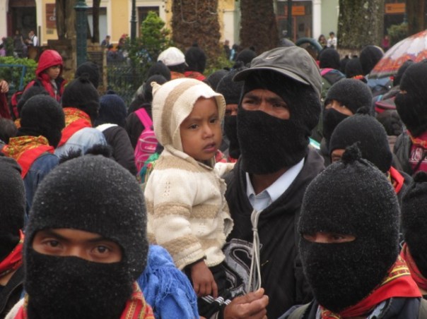 Baby Zapatista on Dec 21 in San Cristóbal