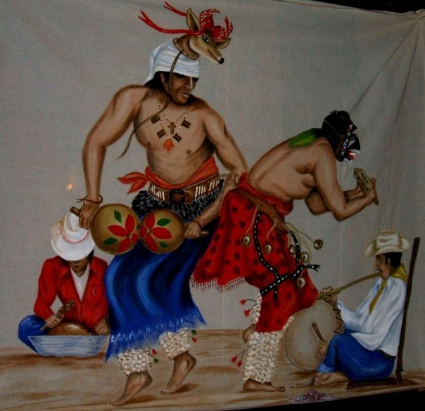 Rancho Peñasco Silkscreen of Traditional Dance of the Deer