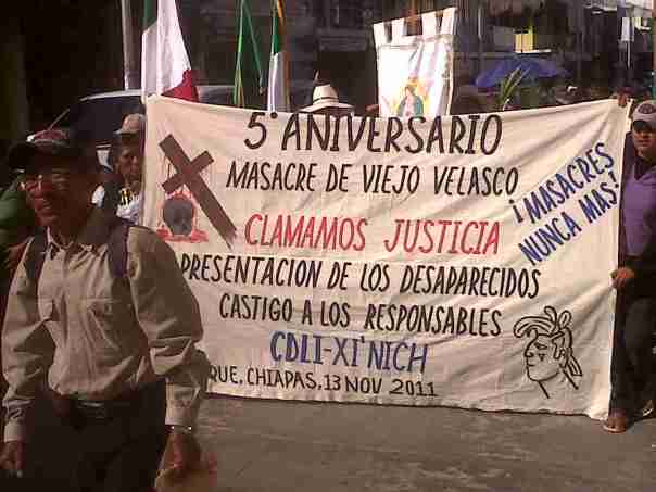 Those Displaced from Viejo Velasco by the Massacre