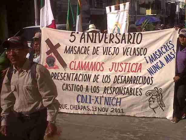 Those Displaced from Viejo Velasco by the Massacre