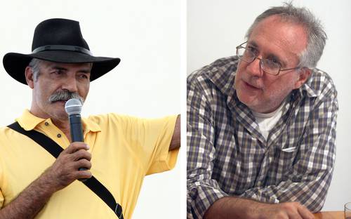 José Mireles (left) and Javier Sicilia (right)