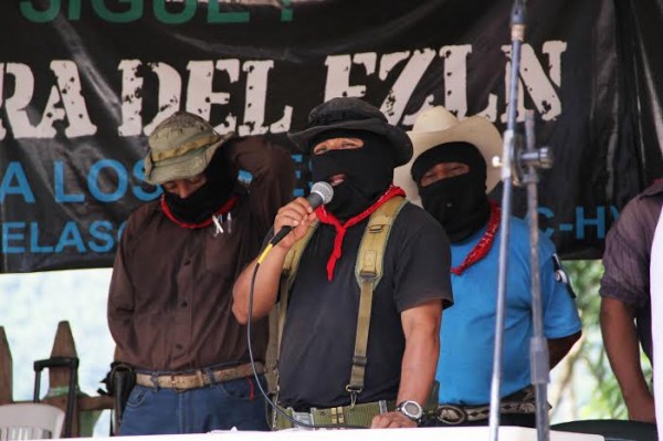 Sup Moisés at Zapatista Exchange with National Indigenous Congress