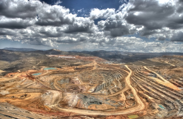 The exhausted Ayacocha gold and copper mine, Peru. It is near the site of the proposed Conga Mine.