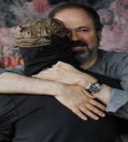 Juan Villoro and SupGaleano at the Homage