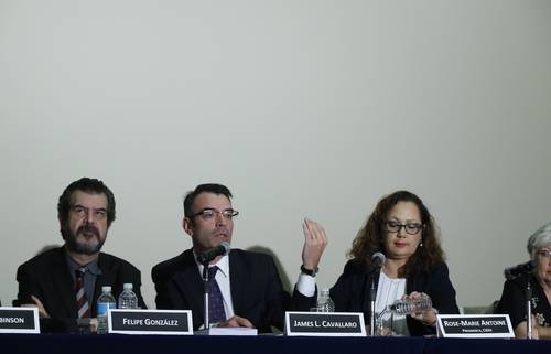 Members of the Inter-American Commission on Human Rights give a report on their 5-day visit.