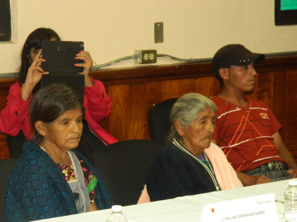 The victims' family members attend the recognition in San Cristóbal