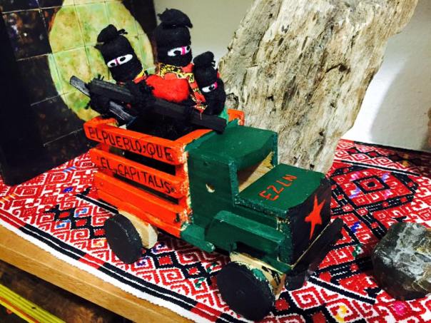 Zapa-paraphernalia on exhibit in Chiapas