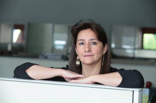 Angela Buitrago, a member of the Interdisciplinary Group of Independent Experts designated by the Inter-American Commission on Human Rights to investigate the Ayotzinapa case. Photo: Sanjuana Martínez