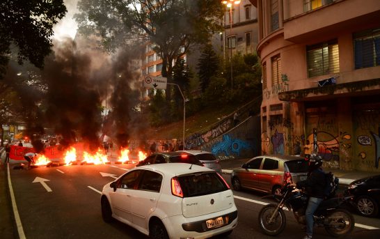 Anti-impeachment protests in Brazil.
