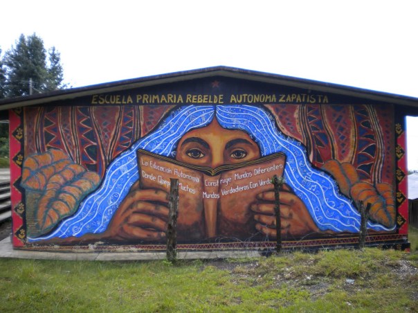 Zapatista primary school in the Caracol of Oventic, Chiapas.